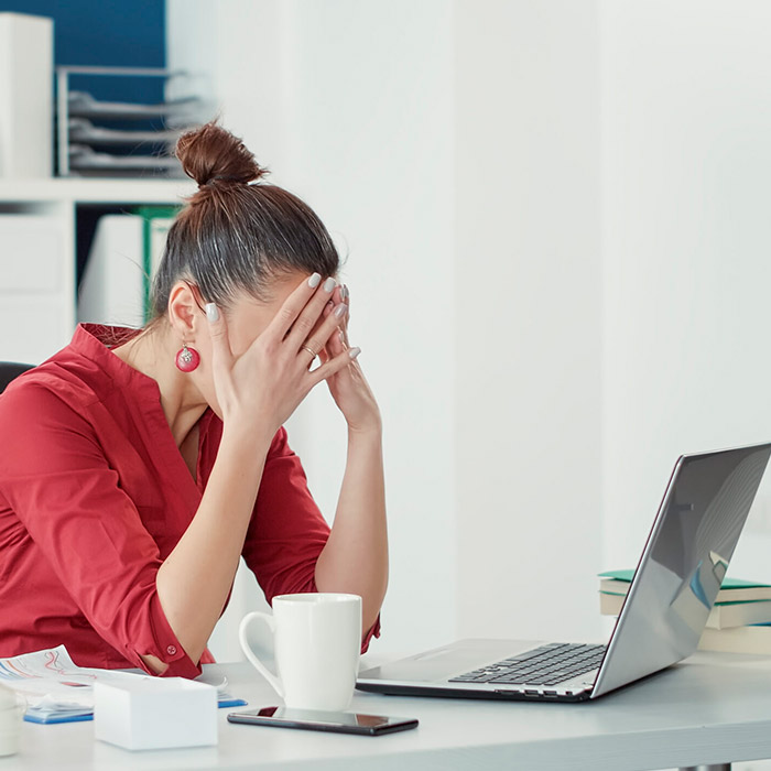 frustrated lady